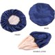 thumbnail image 4 of Gorro para dormir de satén, Protector de pelo redondo de seda plana Invisible, tocado para mujer, sombrero de noche con hebilla ajustable para ceremonia, 4 of 5