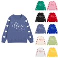 thumbnail image 7 of CPNG Girls Sweatshirts Crewneck Long Sleeve Pullover Sweatshirt with Cute Love Heart Graphic Loose Fit Casual Daily Wear Pullovers, 7 of 7