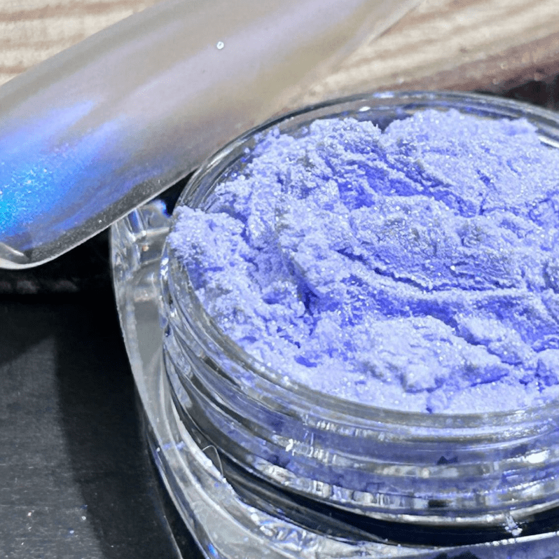 suxuMhao Chrome Nail Powder, Decoration, 1 Piece 50g Blue Purple, Aurora Nail Powder, Iridescent Nail Powder, Holographic Nail Powder, Pearl Nail Powder, Shimmer Chrome,Easy to Apply