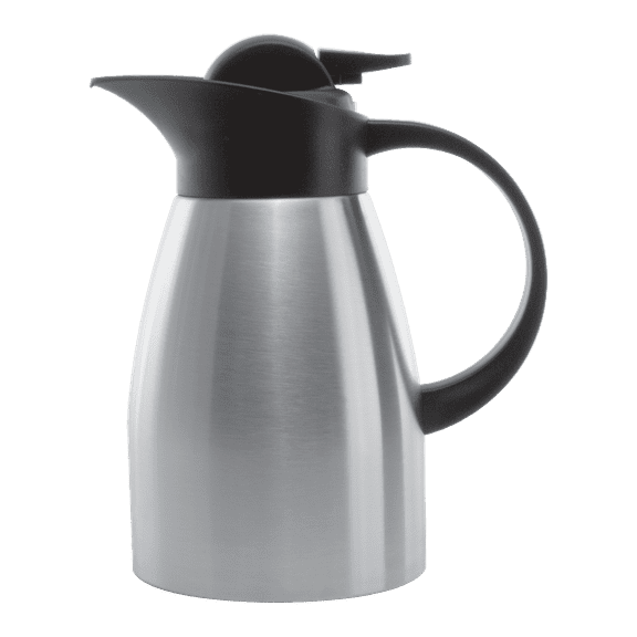 Service Ideas KVP1000 Stainless Touch Vacum Insulated Carafe, 1 Liter (33.8 Ounce) Brushed