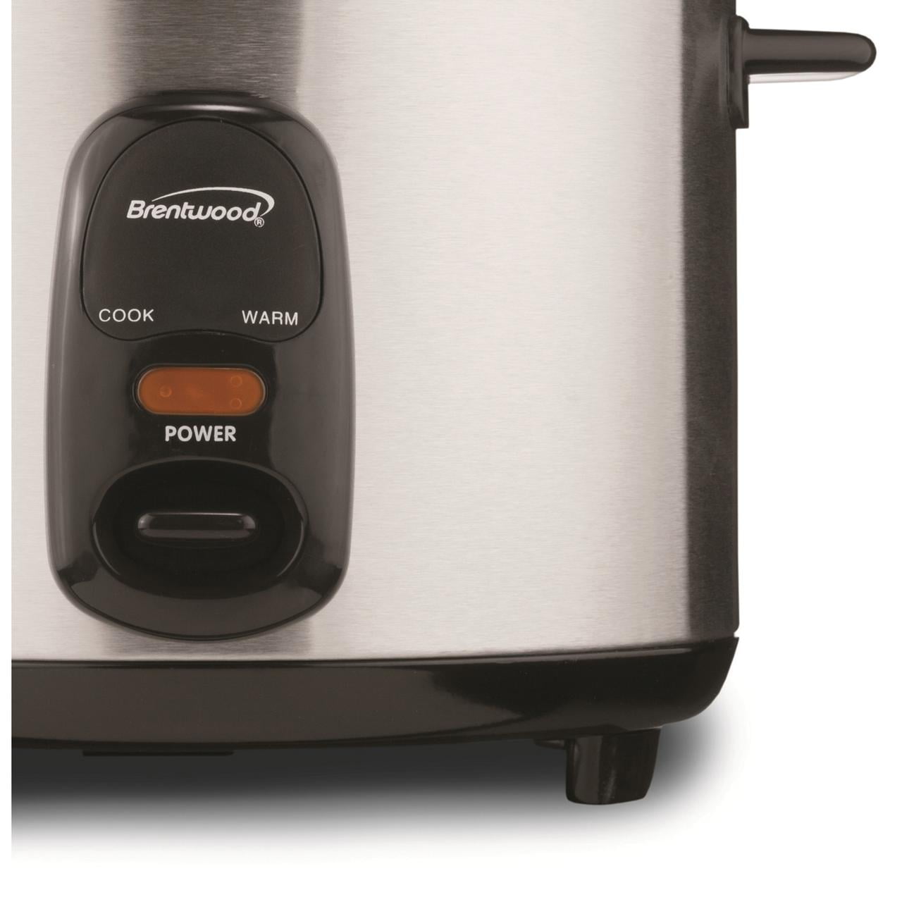 Brentwood Appliances New TS-20 10-Cup Uncooked/20-Cup Cooked Rice Cooker, Stainless Steel