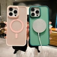 thumbnail image 4 of For iPhone 15 Imitation Metal Frosted Skin Feel Acrylic MagSafe Phone Case, 4 of 5