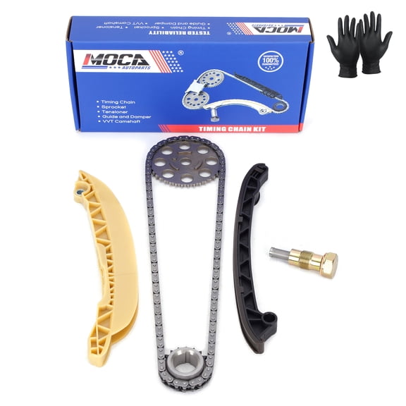 MOCA AUTOPARTS Timing Chain Kit Fit for 2001-2006 Ford Courier 1.6L & 2003-2009 Ford Fiesta 1.6L & 2003-2007 Ford Ikon 1.6L
