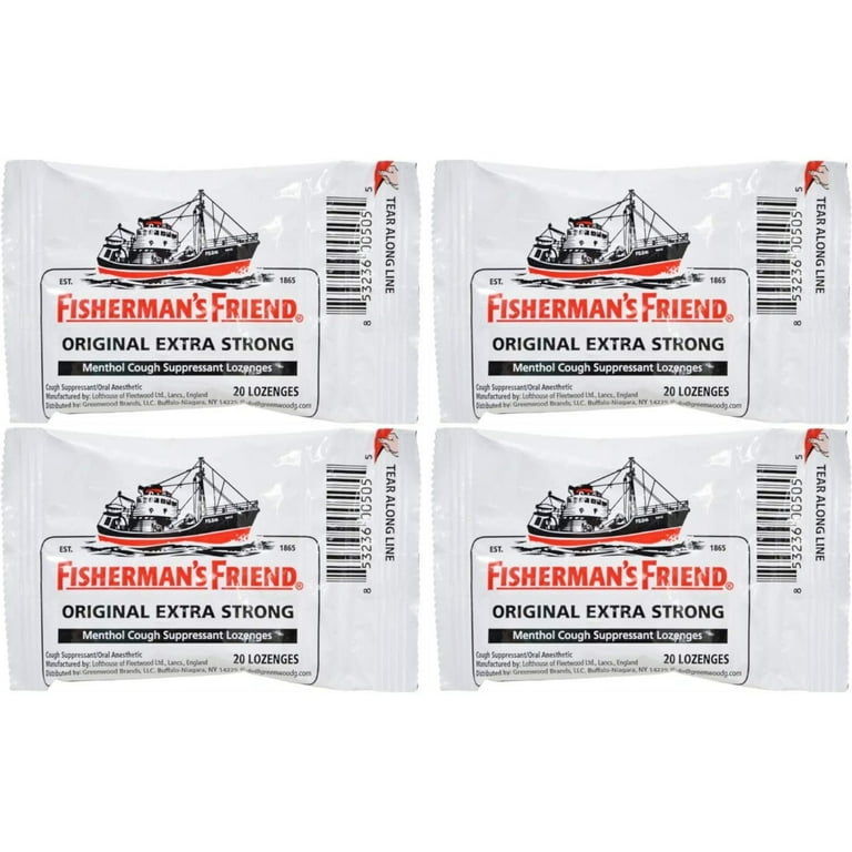 FISHERMANS FRIEND 20 LOZENGES 10MG ORIGINAL EXTRA STRONG (pack of