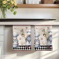 thumbnail image 7 of Vintage Gnomes Kitchen Towels Set of 3, Black Red Checkered Retro Art Absorbent Dish Towels for Kitchen, Microfiber Hand Towel, Quick Drying Tea Towel for Cleaning Decorative Dishcloths, 7 of 7