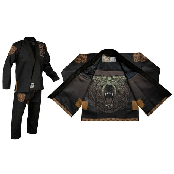Raven Fightwear Men's Berserker Jiu Jitsu Gi Black A5