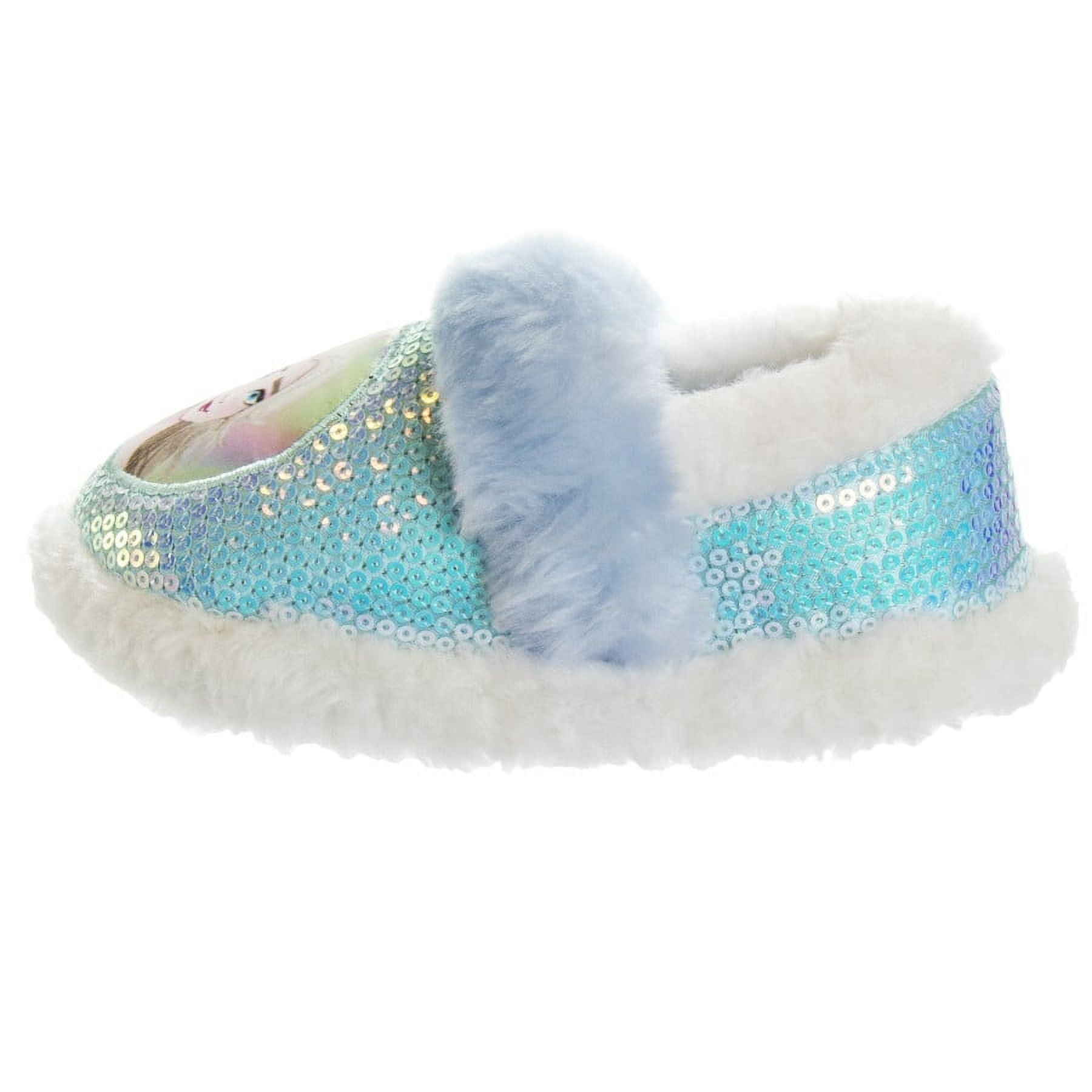 Disney Frozen Girls slippers - Blue White, 11-12 