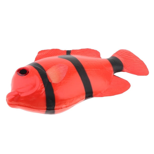 Ornamento Artificial Del Para El Acuario Decortion, Mini Juguete Plástico Pescados Pescados De Natación rojo perfecl Pez payaso artificial realista