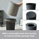 thumbnail image 5 of Cubo de basura blanco moderno redondo de 8 litros de Waste Basket Primo Supply, 5 of 7