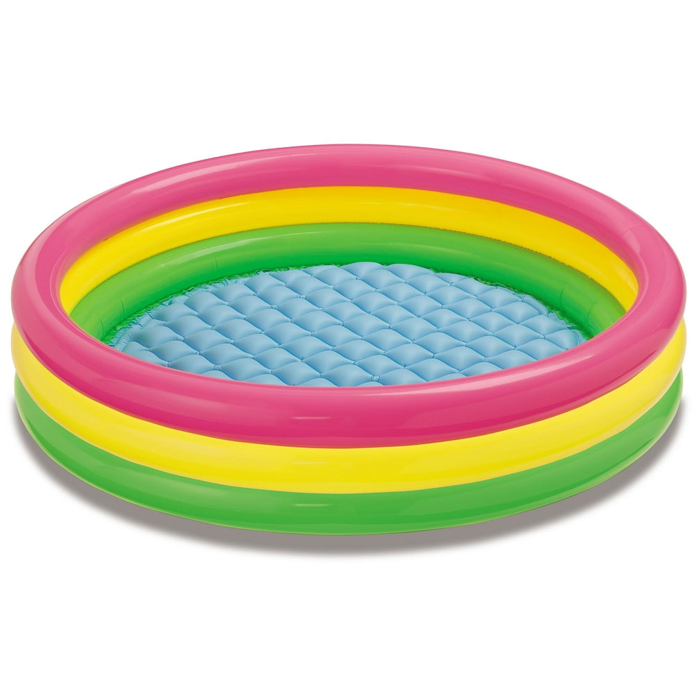 Intex Sunset Glow Pool Ring with Inflatable Floor