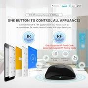 BroadLink RM4 pro Smart IR/RF Remote Control Hub with Sensor Cable-WiFi IR/RF Blaster for Smart Home Automation, TV, Curtain, Shades Remote, Works with Alexa, Google Assistant, IFTTT (RM4 pr