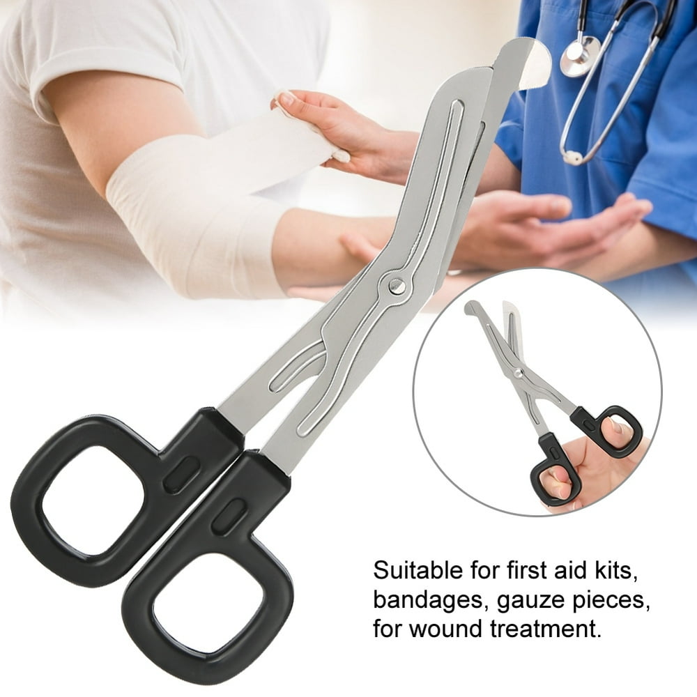 YLSHRF Gauze Scissors,Hospital Clinic Stainless Steel Elbow Scissors