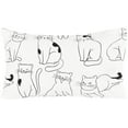 thumbnail image 2 of J-pinno Cat Kitty Cute Cozy Fun 3 Pcs Twin Sheet Set for Kids Boys Girls Children 100% Cotton Flat Sheet + Fitted Sheet + Pillowcase Bedding Set, 2 of 5