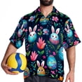 thumbnail image 4 of Easter Men's Short Sleeve Shirts, Casual, Printed, Button Down, Beach Shirt - Spread Collar Tops for Summer Beach Fun, 4 of 6