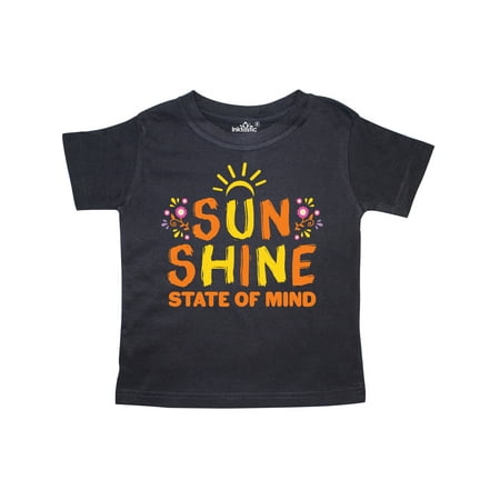 

Inktastic Sunshine State of Mind with Flowers Gift Toddler Boy or Toddler Girl T-Shirt