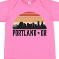 thumbnail image 4 of Inktastic Portland Oregon Skyline Retro Sunset Boys or Girls Baby Bodysuit, 4 of 5