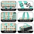thumbnail image 3 of Teacher Tote Bag,Lovely Dog Breeds Teacher Utility Tote Bag,Large Work Tote Bags for Women with Multiple Pockets,Top Zipper Closure,13.8x10.6x6.7 Inch, 3 of 5