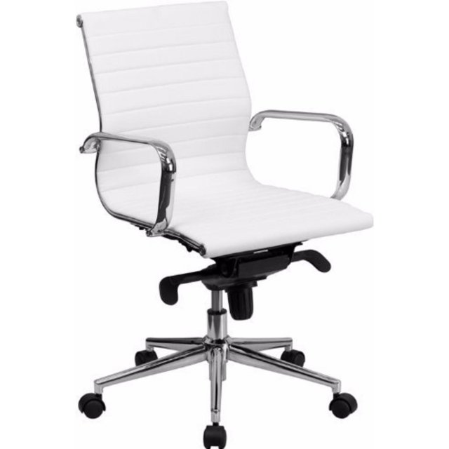 Ribbed Group Style Low Back Desk Chair