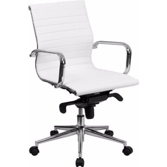Ribbed Group Style Low Back Desk Chair
