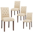thumbnail image 3 of TLSUNNY Modern Dining Chairs Set of 4, Button Tufted Parsons Upholstered Armless Side Chairs, for Home Dining & Living Area, 3 of 10
