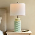 thumbnail image 4 of Oneach 20.5" Modern Table Lamp Set of 2 for Living Room Bedroom Light Green Ceramic Bedside Nightstands Lamps, 4 of 10