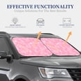 thumbnail image 4 of Balery Breast Cancer Awareness Sun Shield 2 Pack For Car Front Windows Foldable Sun Visor Protector Blocks Max Uv Rays And Keeps Your Vehicle Cool For Most Sedans Suv Truck, 4 of 7