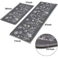 thumbnail image 3 of omezin 2 Pcs Kitchen Mat Set Anti Fatigue,Cushioned Kitchen Rugs and Mats Non Skid Washable Waterproof,Farmhouse Flowers Kitchen Rug Comfort Mat Set for Kitchen Home,17"x 47"+ 17"x 30",Grey, 3 of 6