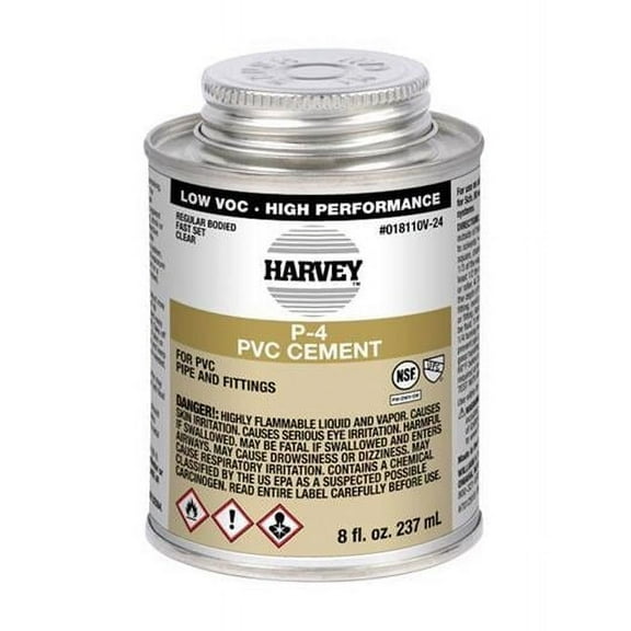 8 oz Harvey Cement for PVC - Clear