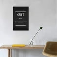 thumbnail image 3 of Motivational Canvas Wall Art Painting Poster Grit Noun Inspirational Entrepreneur Quotation Office Decoration Print Frame Artwork 12x18, 3 of 6