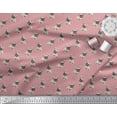 thumbnail image 3 of Soimoi Polyester Crepe Fabric Pug Dog Print Fabric by The Yard 52 Inch Wide, 3 of 3