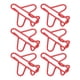 thumbnail image 5 of Clips de papel con forma de avión, 100 piezas Clips de papel metálicos con forma de avión Clips de papel de avión Innovación moderna, 5 of 14