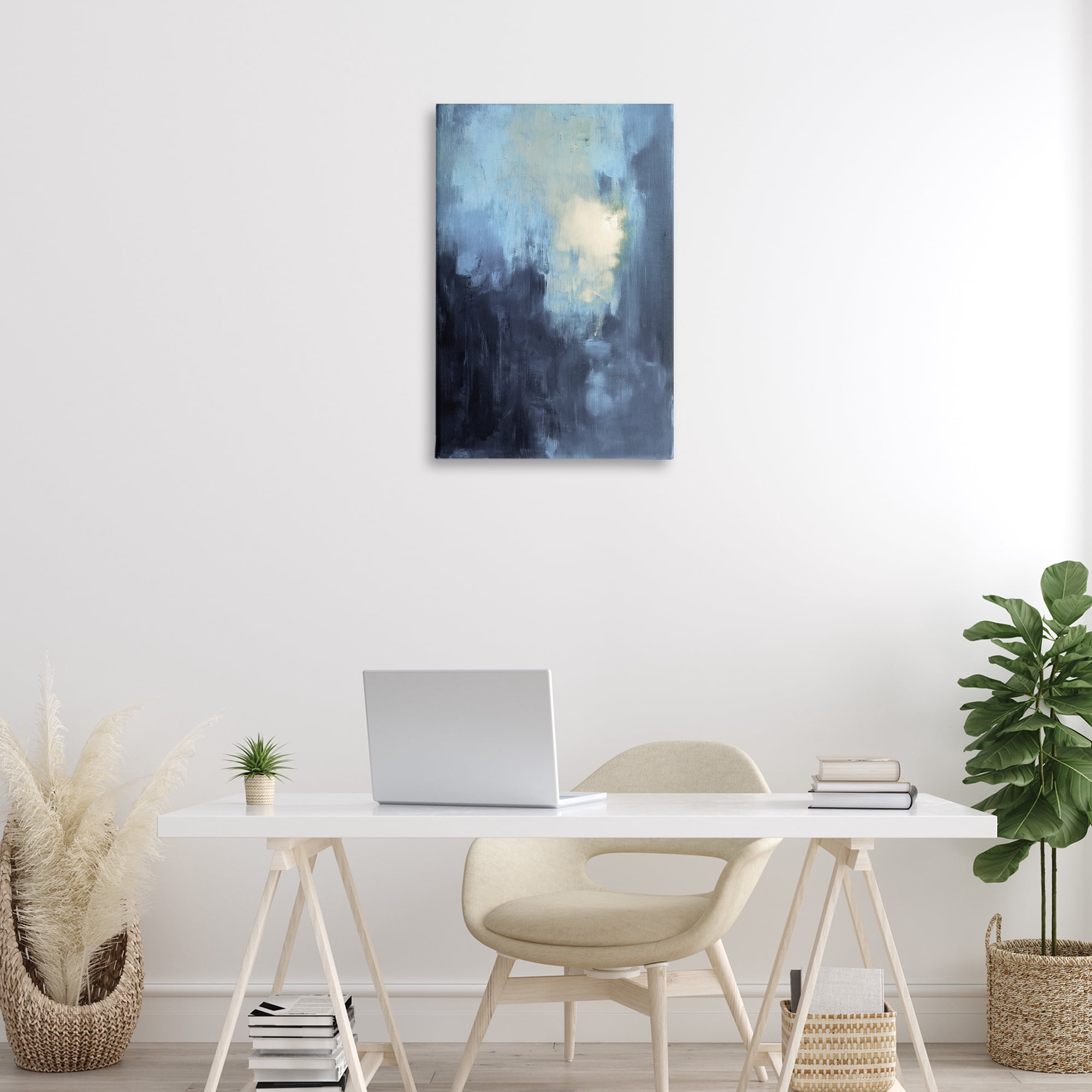 Stupell Industries Modern Masculine Abstract Abstract Painting Wrapped Canvas Art Print Wall Art, 20 x 30