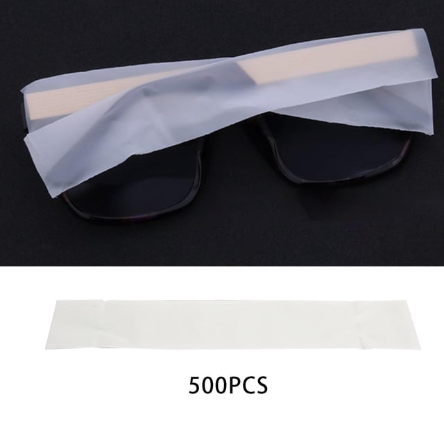 500 piezas Frosting Eye Glass Leg Covers para usuarios de gafas Hecho de plástico Protector para teñir el cabello Práctico Protector duradero para Baoblaze Manga para teñir el cabello