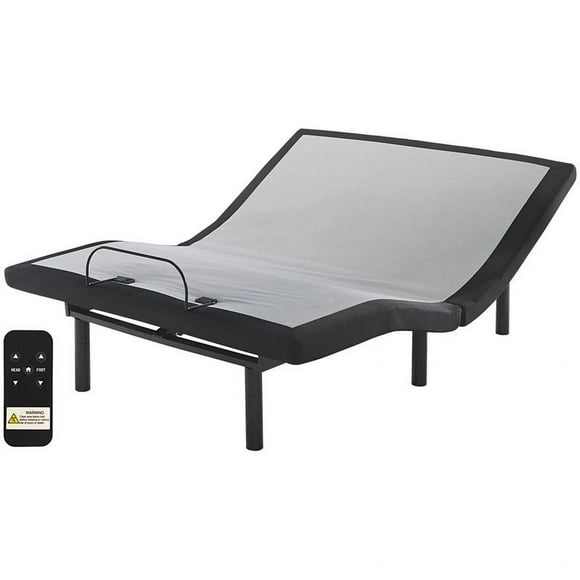 Ashley Furniture Adjustable Queen Bed with USB Ports in Black