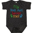 thumbnail image 3 of Inktastic My Great Aunt Loves Me Boys or Girls Baby Bodysuit, 3 of 5