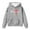 Grey, variant on Hoodies Girls Cute Long Sleeve Girls Hoodie Sweatshirt Soft Pullover Tops with Pocket Kawaii Cartoon Anime Workout Clothes Back to School Outfit