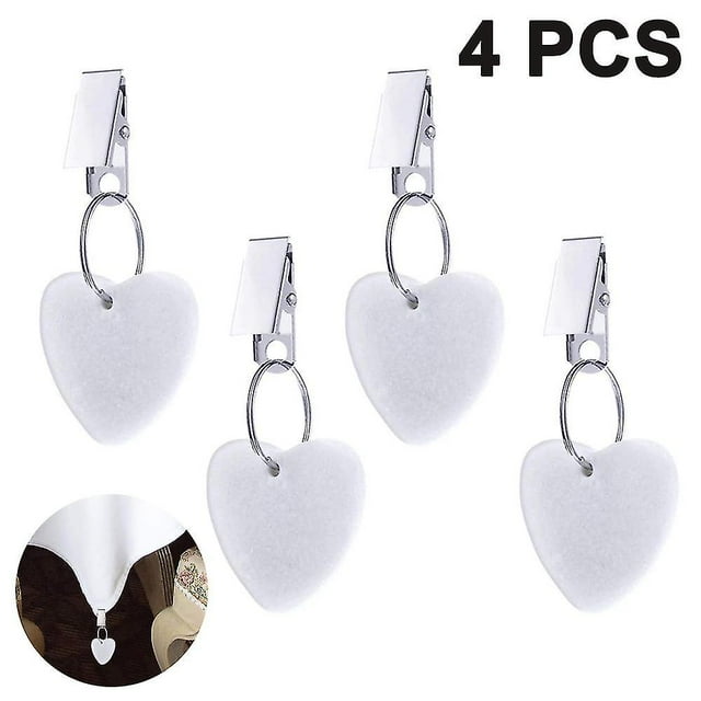 piezas de pesas para manteles, perchas, pesas para manteles, color blanco
