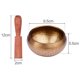 thumbnail image 3 of Juego de cuenco tibetano para meditación con diseño tradicional, incluye tazón metálico de 9.5 cm, almohadilla roja de 10 cm y baqueta de madera de 12 cm, ideal para yoga y relajación., 3 of 6