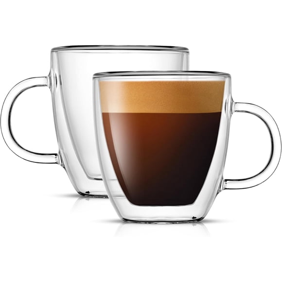 Savourez des Tasses à Espresso à Double Paroi Isolées (Ensemble de 2) - 5,4 Onces