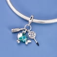 thumbnail image 4 of 925 Sterling Silver Fishing Picnic Triple Dangle Charm For Bracelets & Bangle Pendant Jewelry, 4 of 5