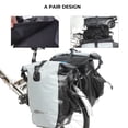 thumbnail image 2 of AFISHTOUR Waterproof Bike Panniers, 50L Bike Bags for Bicycle Rear Rack, Bicycle Saddle Bags for Grocery (Grey, 1 Pair), 2 of 7