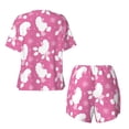 thumbnail image 2 of Sigee Cute Poodle Dog for Sleepwear Casual Pjs with Pockets Women's Pajamas Sets Shorts 2 Piece Short Sleeve Lounge Sets Large, 2 of 9