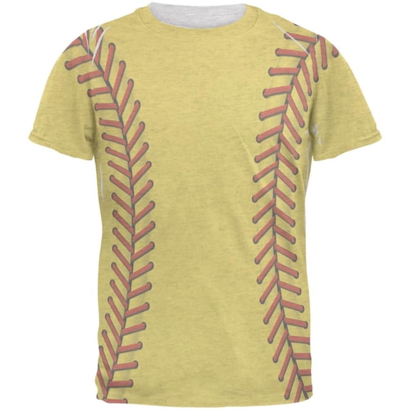 Softball Costume Mens T Shirt Heather White X-LG