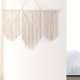 thumbnail image 4 of Estrela Macramé para colgar en la pared, tapiz tejido bohemio grande, borla de hojas, tapiz bohemio, cuerda de algodón, macramé, decoración de pared para dormitorio, sala de estar, fondo, 110 x 80 cm, 4 of 5