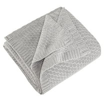 Ntbay Cooling Bamboo Throw Blanket, Breathable Lightweight Bed Blanket for Hot Sleepers, 60" x 80", Silver Gray
