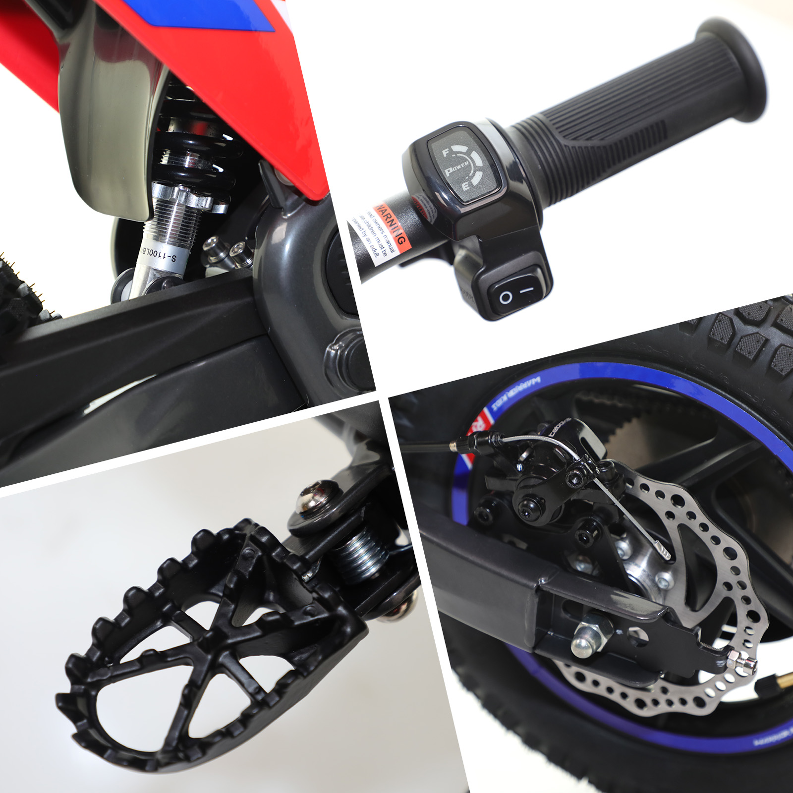 RFN 200W SX-E150 Kids electric Dirt Bike–2-Speed Electric Motorcycle, 13 Mile Range & 8 mph Top Speed, Off-Road Ride for Ages 3-6