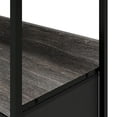 thumbnail image 2 of Cómoda de 3 Cajones con Balda y Estante para Almacenamiento en Hogar y Oficina, Estructura de Metal y Cajones de Tela en Lino y Poliéster (Oak Negro), 2 of 5