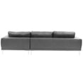 thumbnail image 2 of Poundex Furniture 2 Piece Leather Sectional Set in Antique Gray Color, 2 of 5