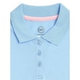 thumbnail image 2 of Wonder Nation Girls School Uniform Long Sleeve Interlock Polo Shirt, 2-Pack, Sizes 4-18 & 10-16 Plus, 2 of 2