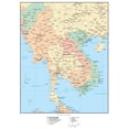 thumbnail image 2 of Map Indo-china Asia Wall Mural Decal Sticker, Wallmonkeys Peel & Stick Vinyl Graphic (24 in H x 17 in W), 2 of 4